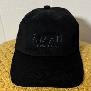 Aman  New York, baseball cap. Black, new with tagss